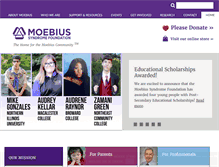 Tablet Screenshot of moebiussyndrome.org